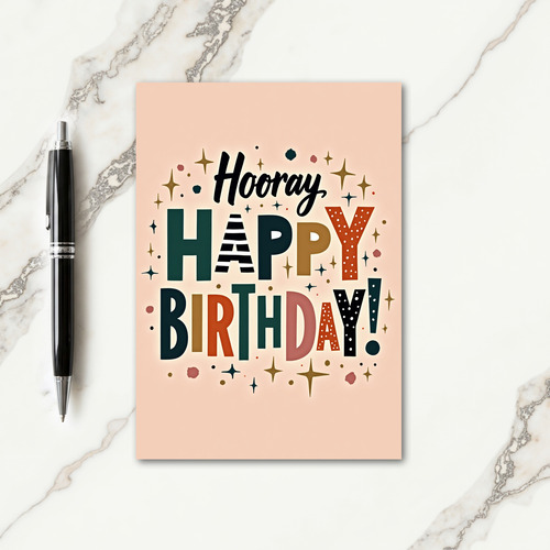Retro Chic Birthday Card