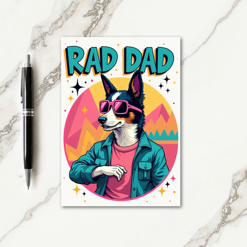 Retro Cool Fathers Day Card