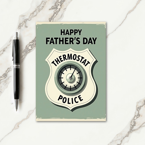 Retro Dad Gauge Fathers Day Card