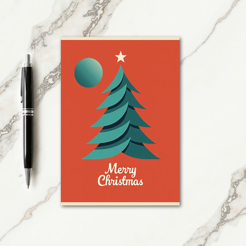 Retro Evergreen Card
