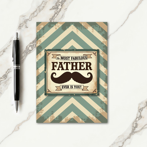 Retro Fabulous Fathers Day Card