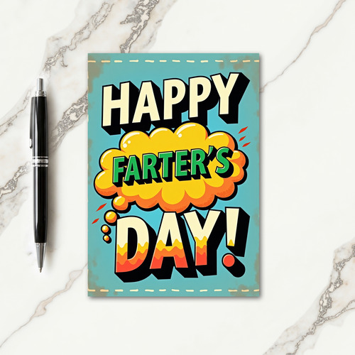 Retro Farters Day Graphic Card