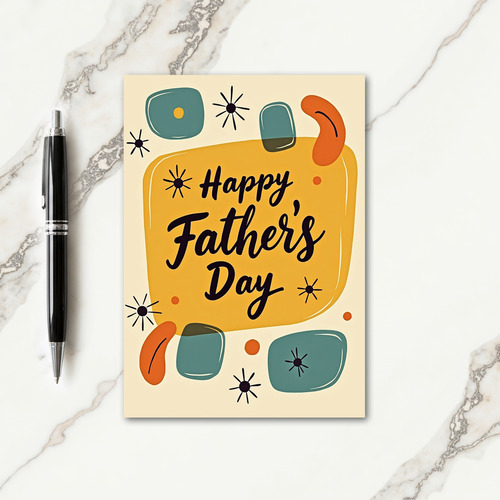 Retro Fathers Day Card