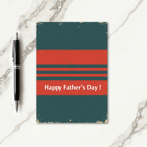 Retro Fathers Day Graphic Card