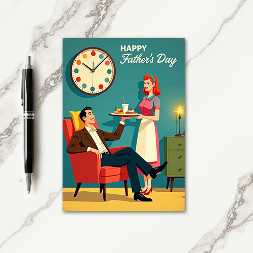 Retro Fathers Day Love Card