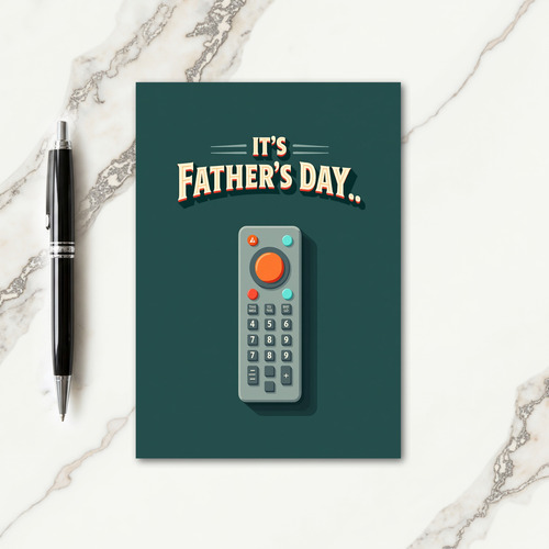 Retro Fathers Day Tech Card