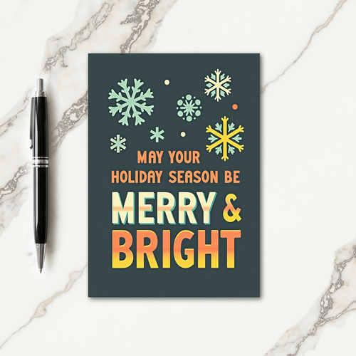 Retro Festive Holiday Card