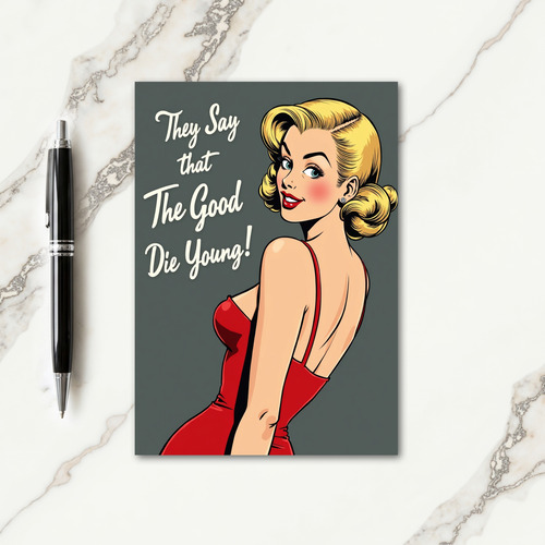 Retro Glam Birthday Card
