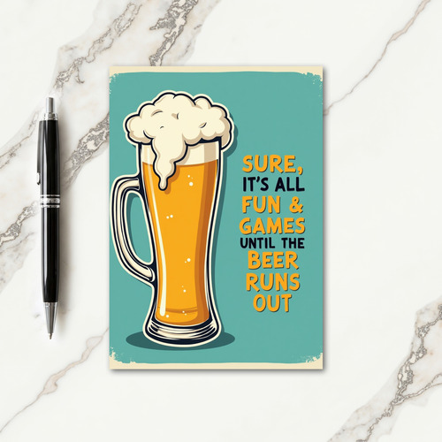 Retro Glass Birthday Card