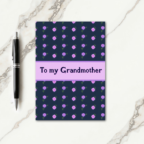 Retro Grandmother Floral Card