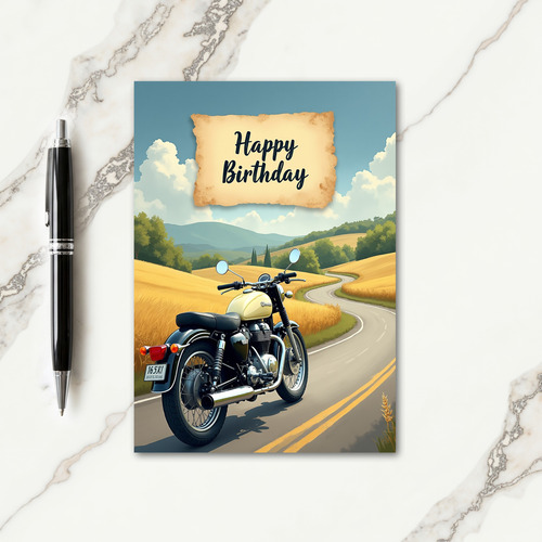 Retro Journey Birthday Card