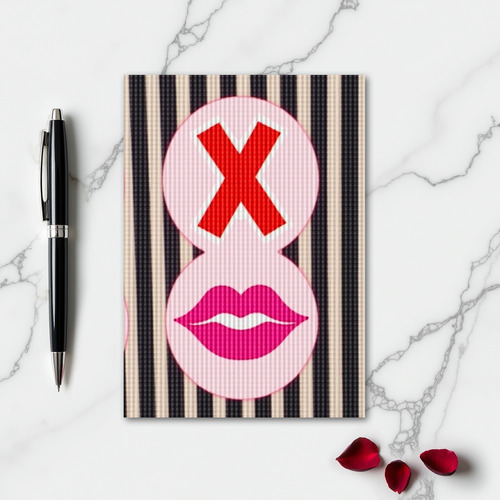 Retro Kiss X Love Card