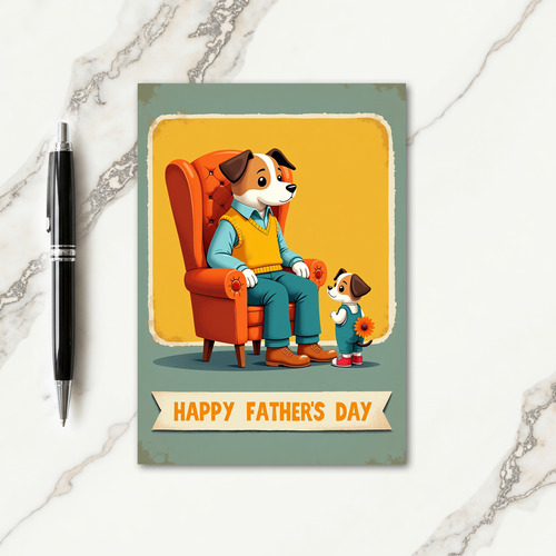 Retro Loving Fathers Day Card
