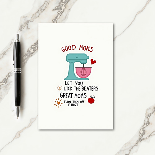 Retro Mixer Mothers Day Card