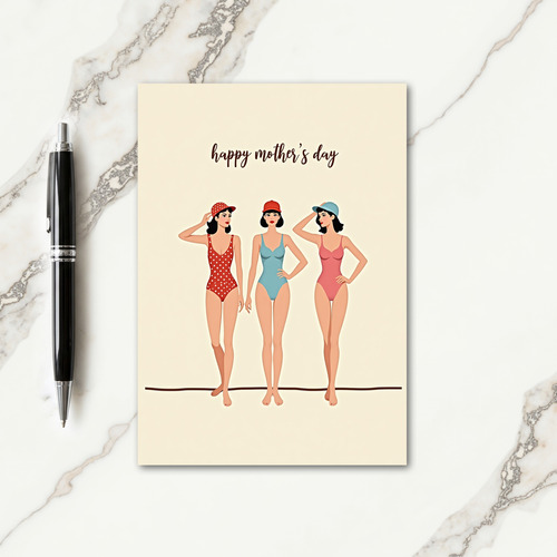 Retro Mom Summer Style Card