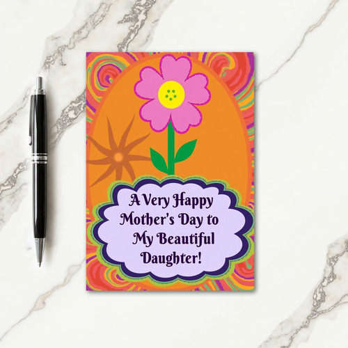 Retro Mothers Day Blossom Card