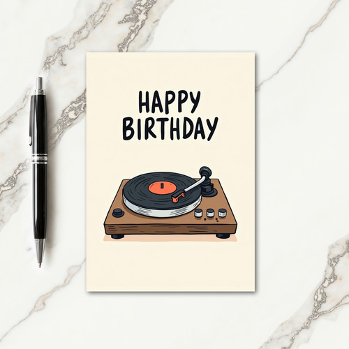 Retro Player Birthday Card