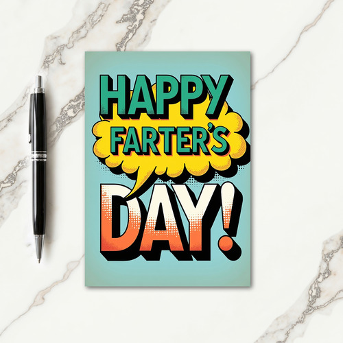 Retro Pop Farters Day Card