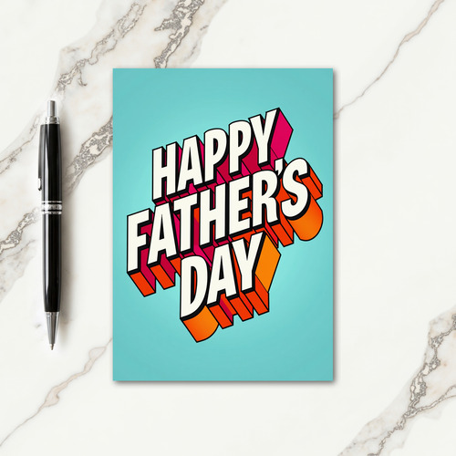Retro Pop Fathers Day Card