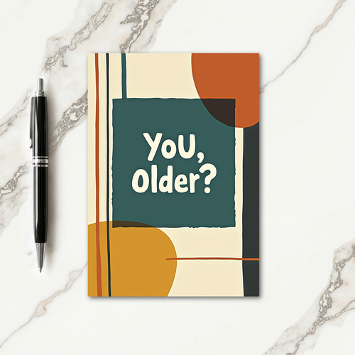 Retro Question Birthday Card