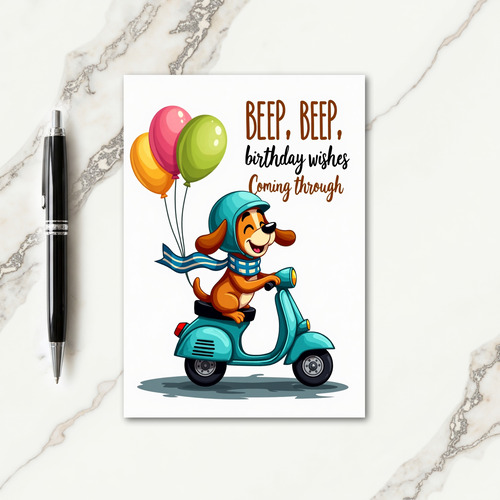 Retro Ride Birthday Card