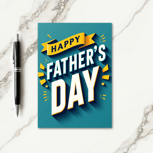 Retro Sweet Fathers Day Card
