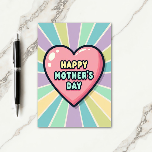 Retro Sweet Mothers Day Card
