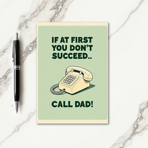 Retro Telephone Fathers Day Card