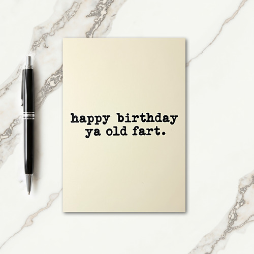 Retro Typewriter Birthday Card