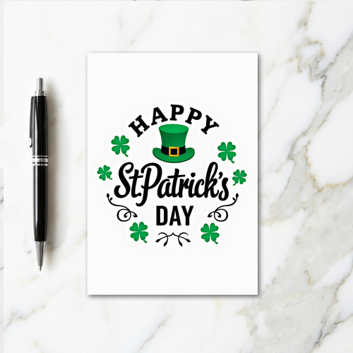 Retro Vector Art Happy Day Card