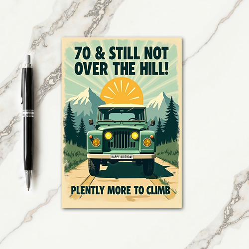 Retro Vehicle Birthday Card