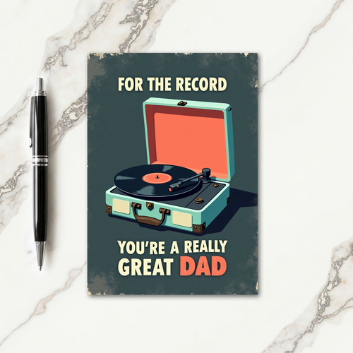Retro Youre Great Dad Card