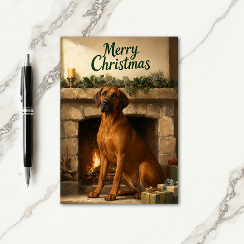 Rhodesian Ridgeback Christmas Card