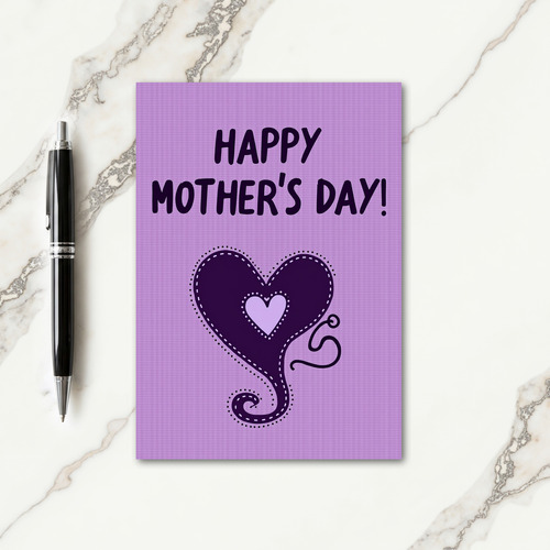 Ribbed Mothers Day Card