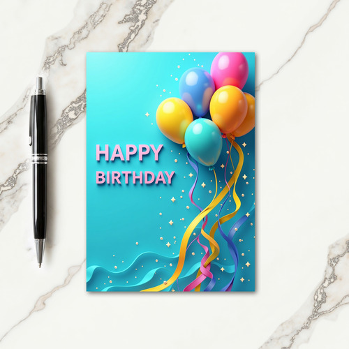 Ribbon Birthday Card