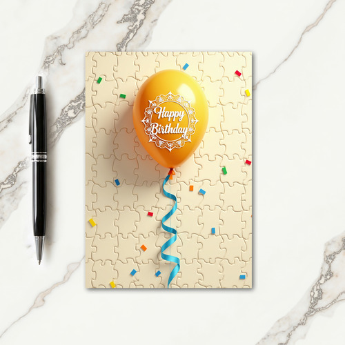 Ribbon Flow Birthday Card