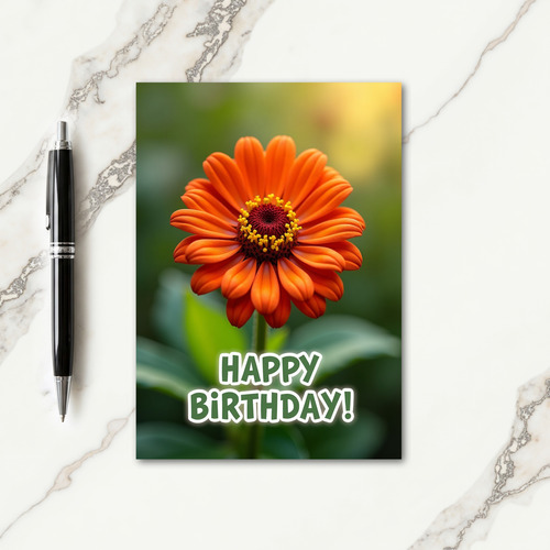 Rich Petal Birthday Card