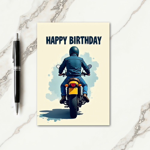 Riders Birthday Journey Card