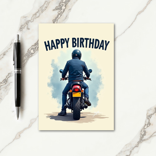 Riders Journey Birthday Card
