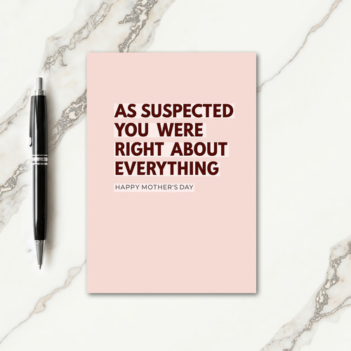 Right About Everything Card