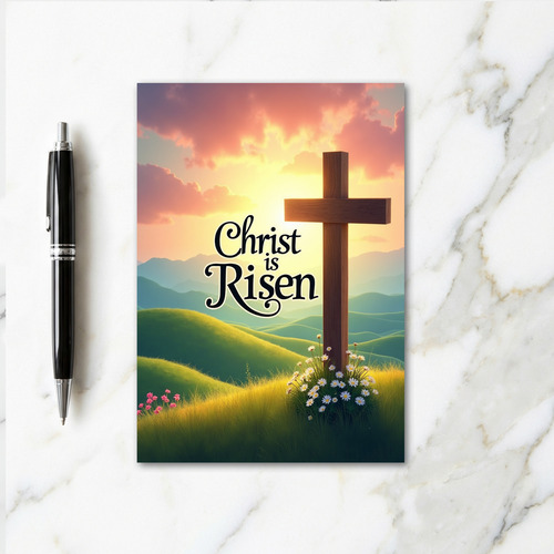 Risen Hope Landscape Art Card