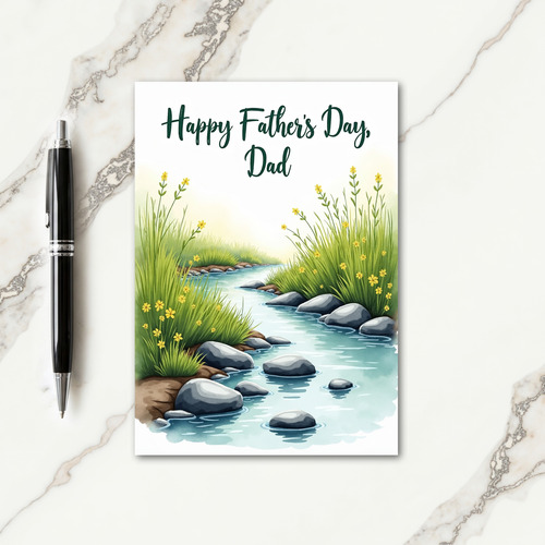 Riverside Fathers Day Card