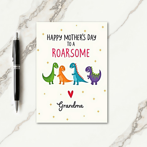 Roarsome Grandma Mothers Day Card