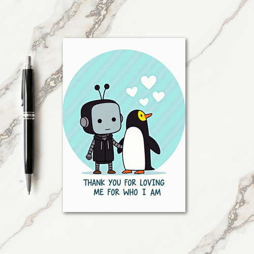Robot Bird Mothers Day Love Card