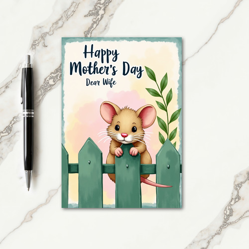 Rodent Happy Mothers Day Wife Card