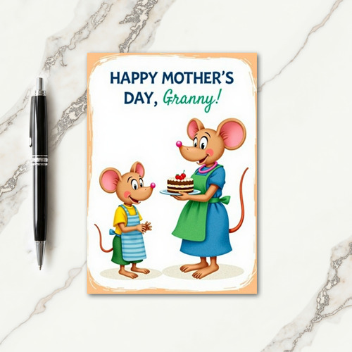 Rodent Mothers Day Treat Card