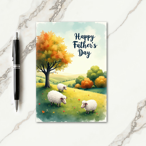 Rolling Hills Fathers Day Card