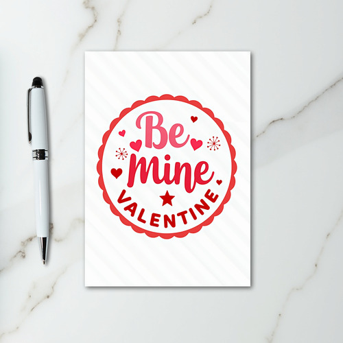 Romantic Be Mine Valentine Card