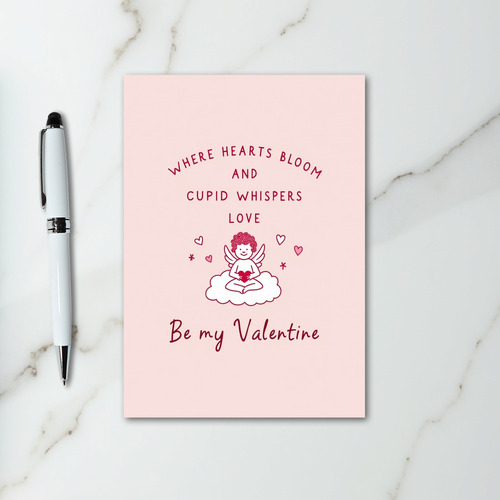 Romantic Cupid Valentine Card