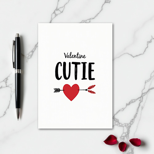 Romantic Cutie Heart Card